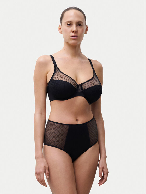Chantelle Chantelle Braguitas clásicas de talle alto Norah Chic C16M80 Negro