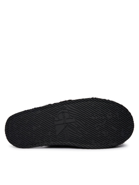 Calvin Klein Kapcie Calvin Klein Home Slipper Fur Aop HW0HW03218 Czarny