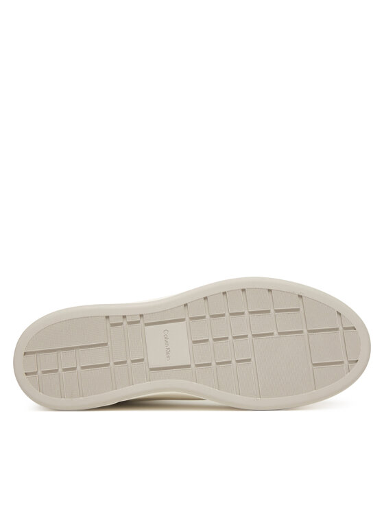 Calvin Klein Sneakers Calvin Klein Basket Cups High Laceup Lth Mix YW0YW02024 Bianco