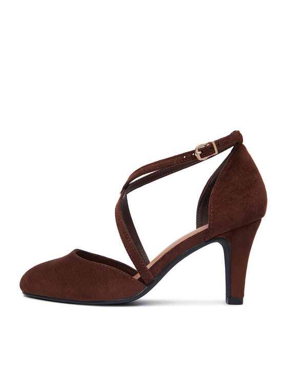 JENNY Pantofi cu toc subțire JENNY CEO-R26SS09938 Maro