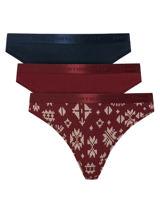 Tommy Hilfiger Tommy Hilfiger Conjunto de bragas UW0UW05529 Rojo oscuro