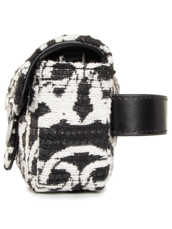 PINKO Torbica za okrog pasu﻿ PINKO Love Doubletiny Monogram Fl AI 20-21 PLTT 1P21X3 Y6NQ Črna