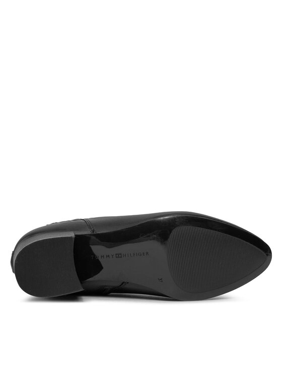Tommy Hilfiger Členková obuv Tommy Hilfiger Essential Leather Boot FW0FW07759 Čierna