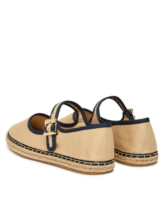 Tommy Hilfiger Espadrile Tommy Hilfiger Buckle Maryjane Espadrille FW0FW09239 Rjava