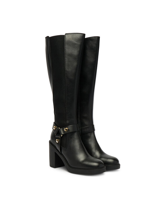 LOVE MOSCHINO Ботуши LOVE MOSCHINO JA2608AG0NIA0000 Черен