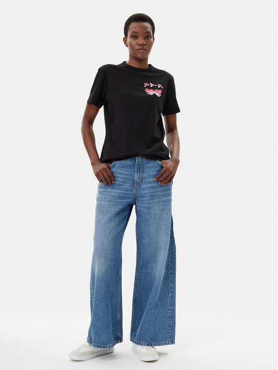 HUGO HUGO Футболка Damacia_5 50540237 Чорний Regular Fit