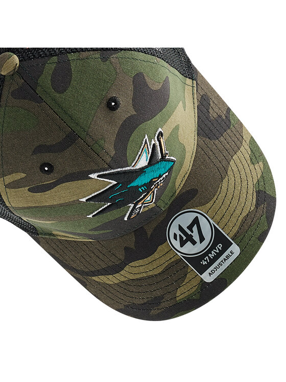 47 Brand Gorra con visera 47 Brand Nhl San Jose Sharks Trucker H-CBRAN22GWP-CM Verde