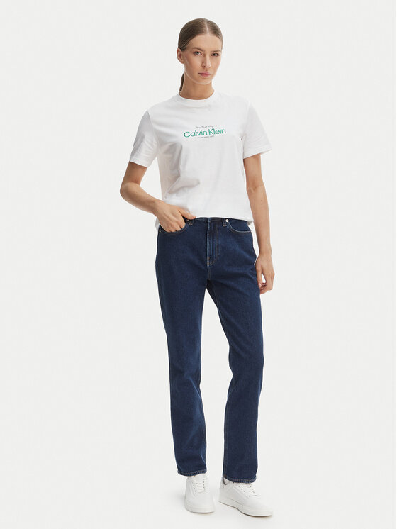 Calvin Klein Jeans Calvin Klein Jeans Camiseta NYC Logo LV047F810G Blanco Classic Fit