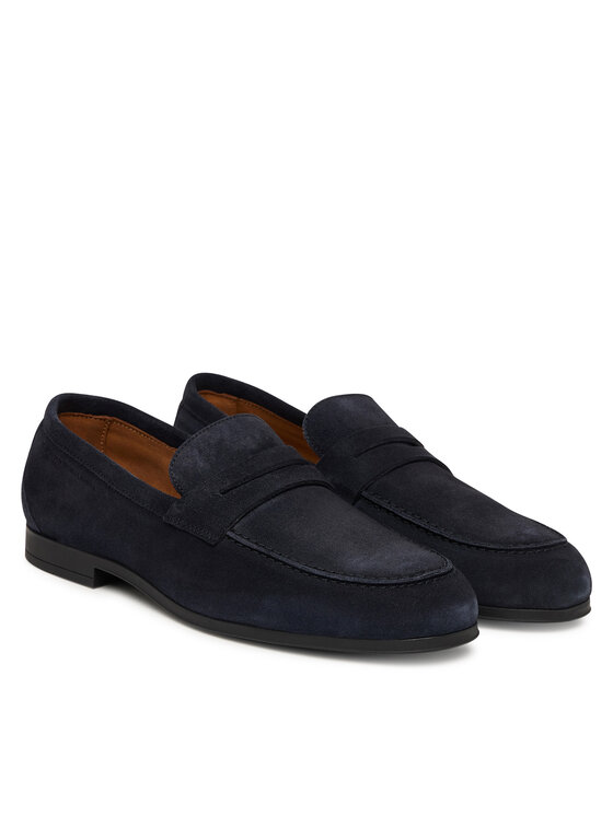 Tommy Hilfiger Loaferice Tommy Hilfiger Flexible Slim Suede Loafer FM0FM05745 Plava