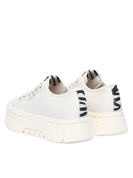 Tommy Jeans Snīkeri Tommy Jeans Tj Platform Sneaker Zebra EN0EN03070 Balts