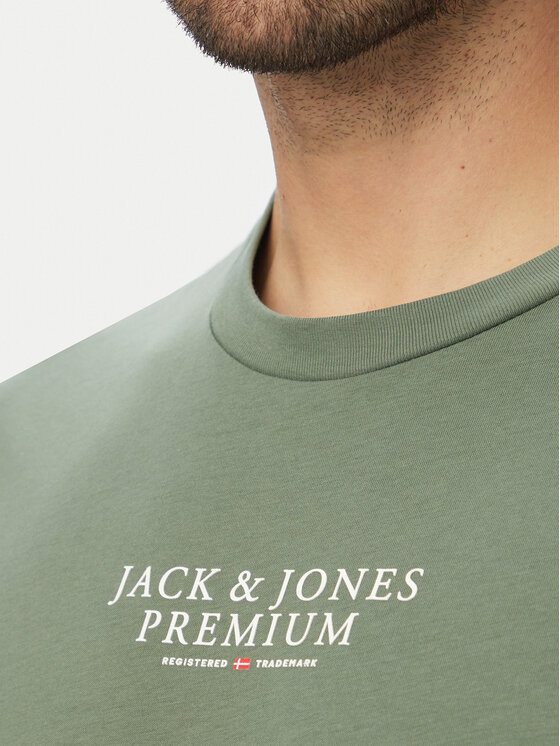 Jack & Jones Jack & Jones Majica Bluarchie 12217167 Zelena Regular Fit