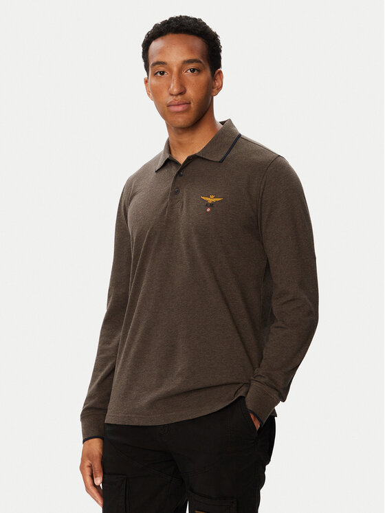Aeronautica Militare Aeronautica Militare Polo 262PO1653UP00082 Marrón Regular Fit