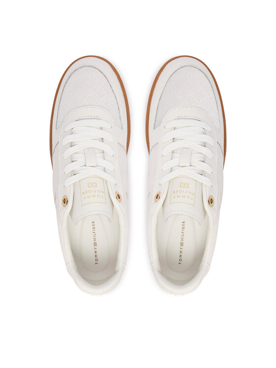 Tommy Hilfiger Сникърси Tommy Hilfiger Th Tribeca Sneaker Monogram FW0FW09691 Бял