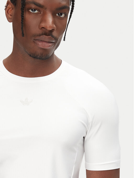 adidas adidas Majica Fashion Cut Line JD0046 Bela Slim Fit