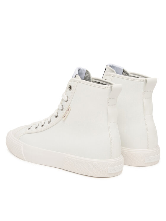 Calvin Klein Modne superge Calvin Klein Vulc Lace Up Hightop Lth HW0HW03076 Bela
