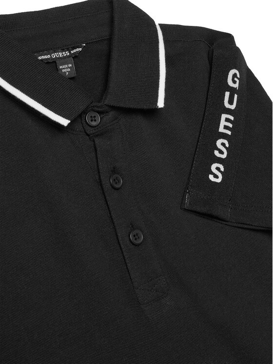 Guess Guess Polo majica L4GP03 KAPY0 Črna Regular Fit