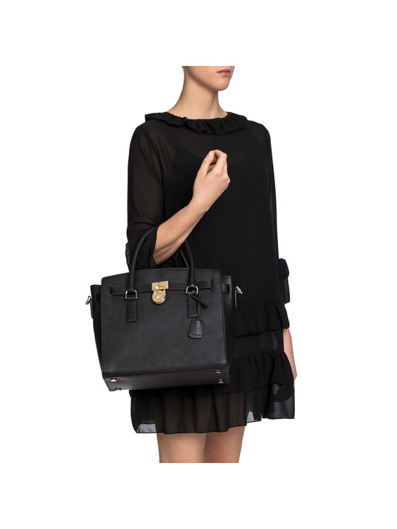 Michael Kors Torbica Michael Kors Hamilton 30S7GHMS7L Crna