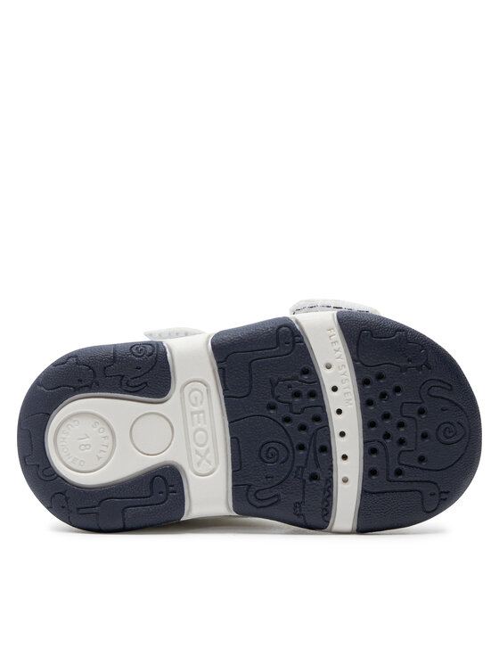 Geox Sandale Geox B Sandal Tapuz Boy B450XB 000BC C0293 Alb