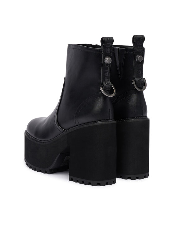 Buffalo Polokozačky Buffalo Killah Zip Boot Mid 1622374 Černá