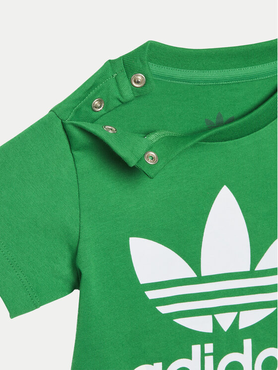 adidas adidas Футболка Trefoil IY4028 Зелений Regular Fit