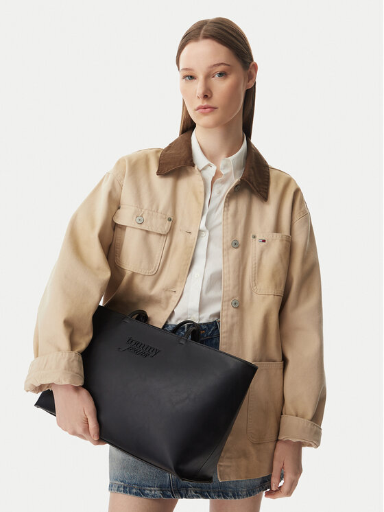 Tommy Jeans Kabelka Tommy Jeans Tjw Must Tote AW0AW18772 Černá