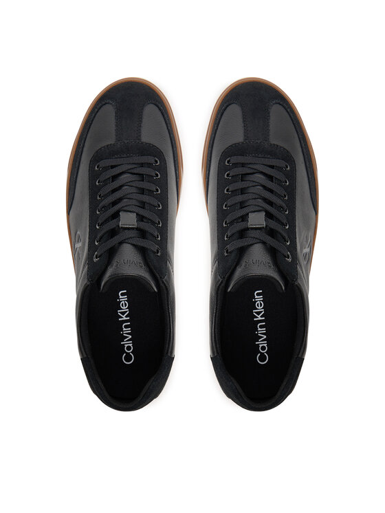 Calvin Klein Sneakersy Calvin Klein Low Pro Cups Lth Mix Mg HW0HW02825 Čierna