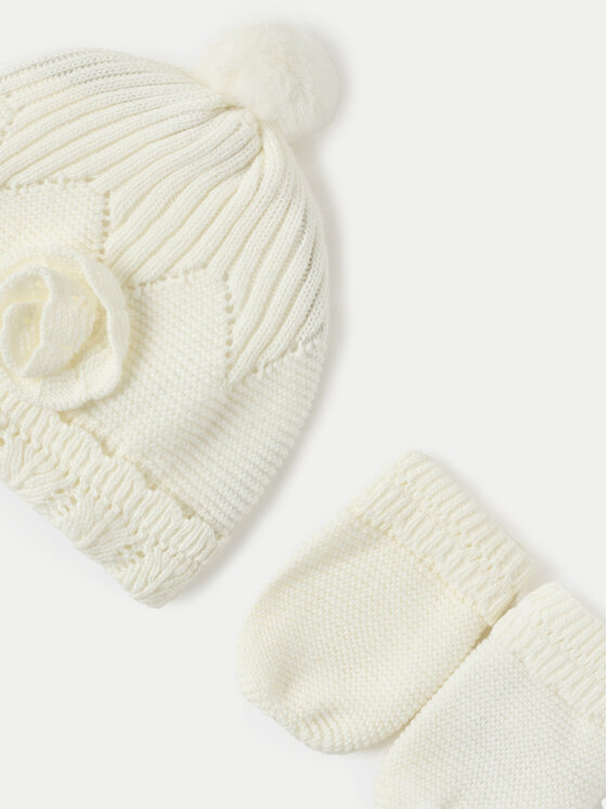 Mayoral Sada čepice a šál Mayoral 9767 Écru