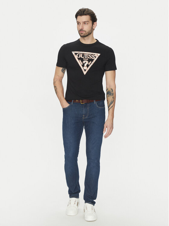 Guess Guess Футболка M5GI06I3Z14 Чорний Regular Fit