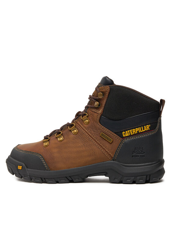 CAT Footwear Outdoorová obuv CAT Footwear Framework St S3 Wr Hro P722602 Hnedá