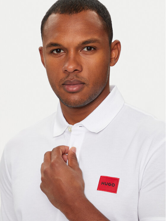 HUGO Hugo Поло Dereso222 50466202 Білий Slim Fit