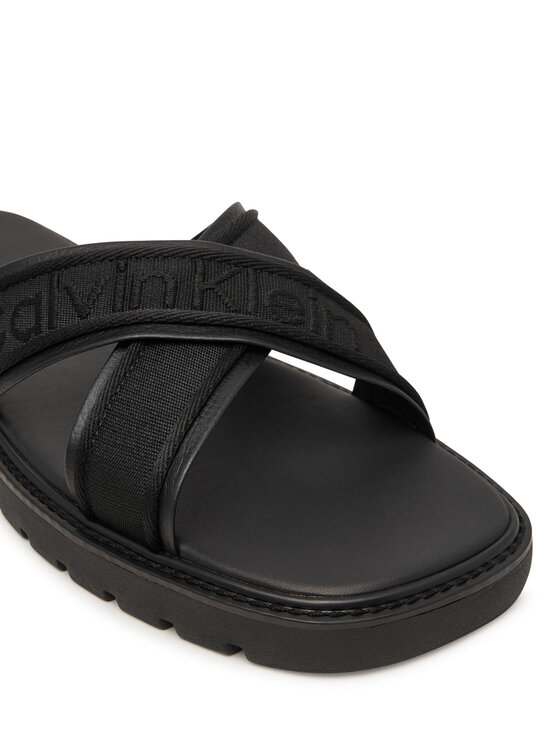 Calvin Klein Şlapi Calvin Klein Sq Molded Sandal Xcross Wb HM0HM02101 Negru