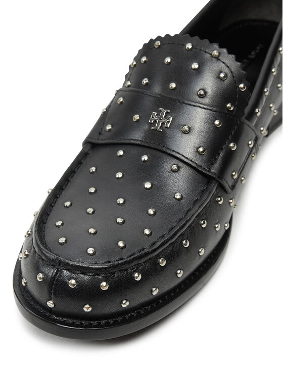 Tory Burch Mokasinai Tory Burch Studded Classic Loafer 159881 Juoda