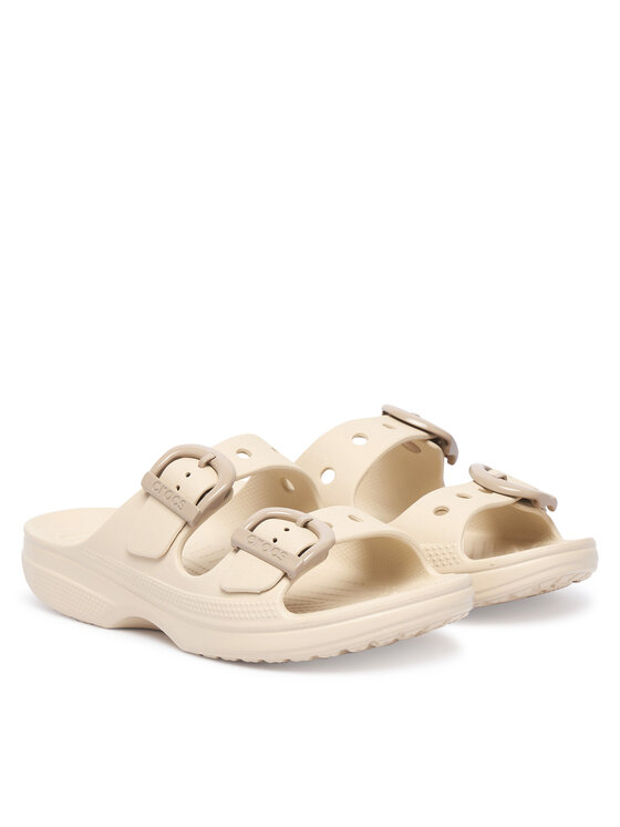 Crocs Šlepetės Crocs Saturday Enamel 212867 Smėlio