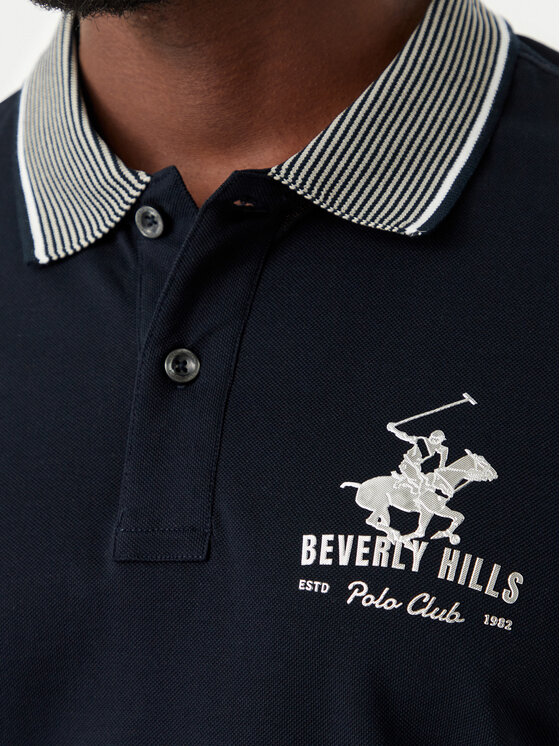 Beverly Hills Polo Club Beverly Hills Polo Club Polo M2607-HR Azul marino Regular Fit