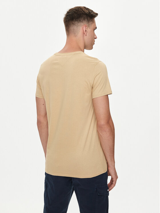 Tommy Jeans Tommy Jeans T-shirt DM0DM04411 Bež Slim Fit