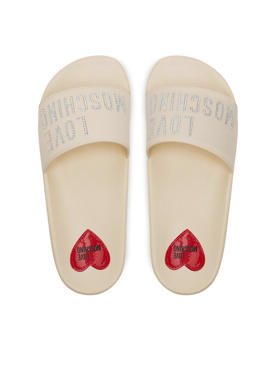 LOVE MOSCHINO Шльопанці LOVE MOSCHINO JA28122G1MI13110 Écru