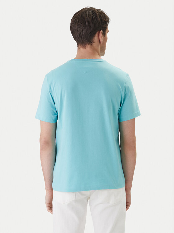 Tommy Hilfiger Tommy Hilfiger Camiseta Ess Seasonal MW0MW39995 Turquesa Regular Fit