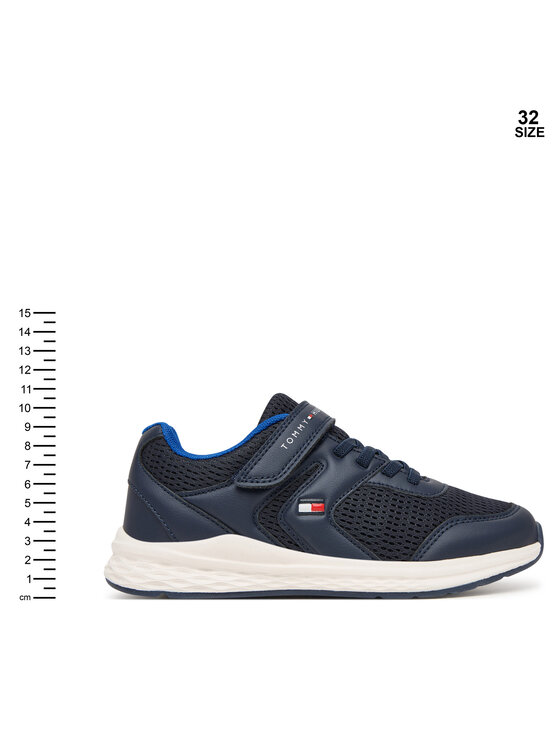 Tommy Hilfiger Sneakersy Tommy Hilfiger Low Cut Lace-Up T3X9-34378-1697 S Granatowy