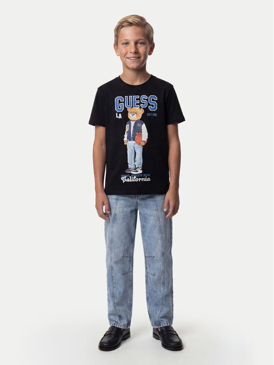Guess Guess T-Shirt L6YI19 K3750 Μαύρο Regular Fit