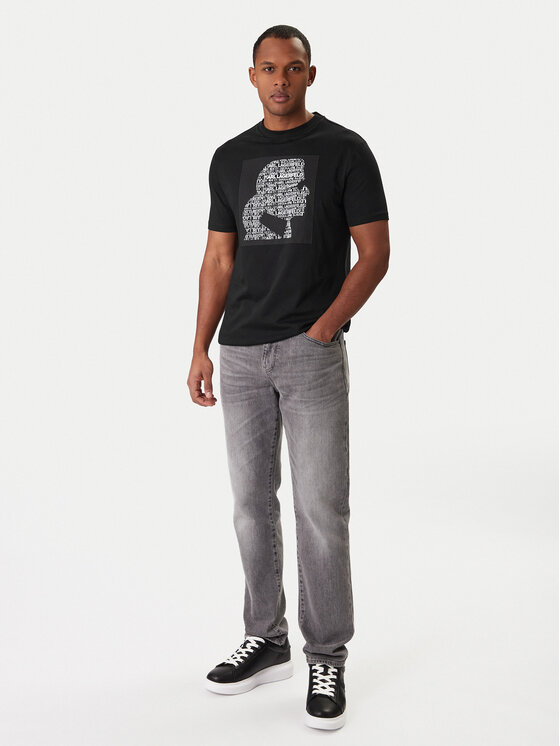 KARL LAGERFELD KARL LAGERFELD Camiseta 755075 561252 Negro Regular Fit