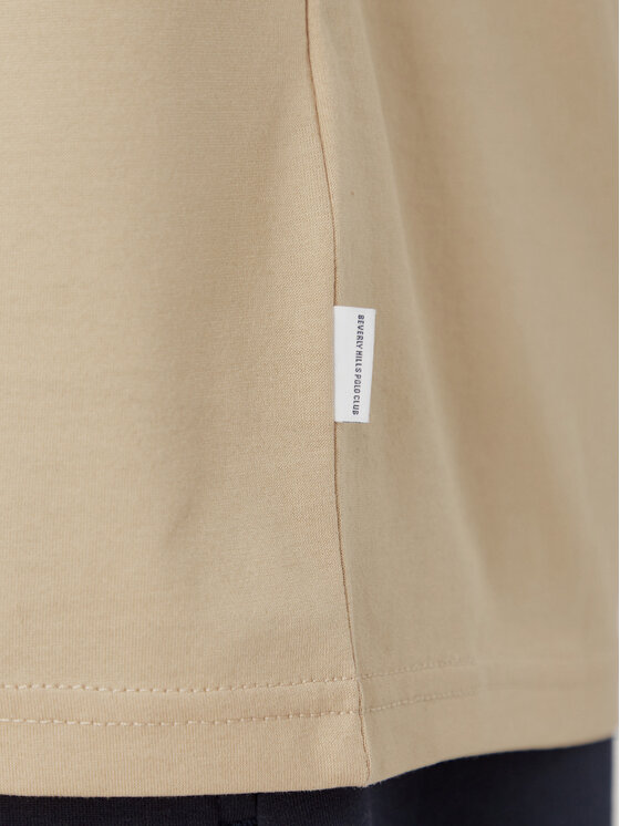 Beverly Hills Polo Club Beverly Hills Polo Club Camiseta P-FW26M-TS1536 Beis Regular Fit