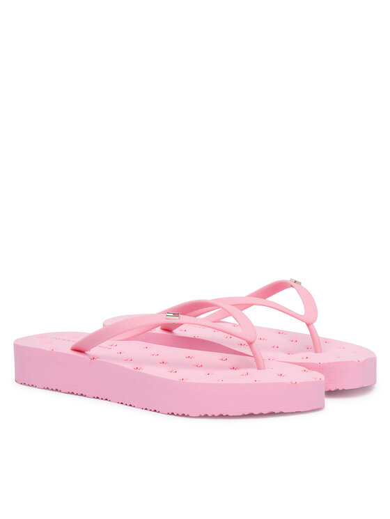 Tommy Hilfiger Infradito Tommy Hilfiger Repeat Logo Platform FW0FW09199 Rosa
