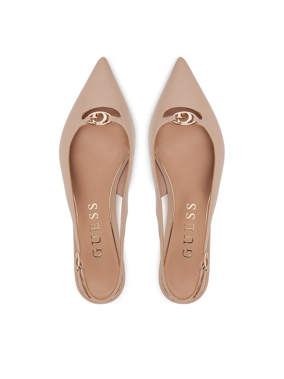 Guess Pantofi pumps Guess FLTJES LEA05 Bej