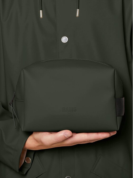 Rains Kozmetická taštička Rains Wash Bag Small W3 15580 Zelená
