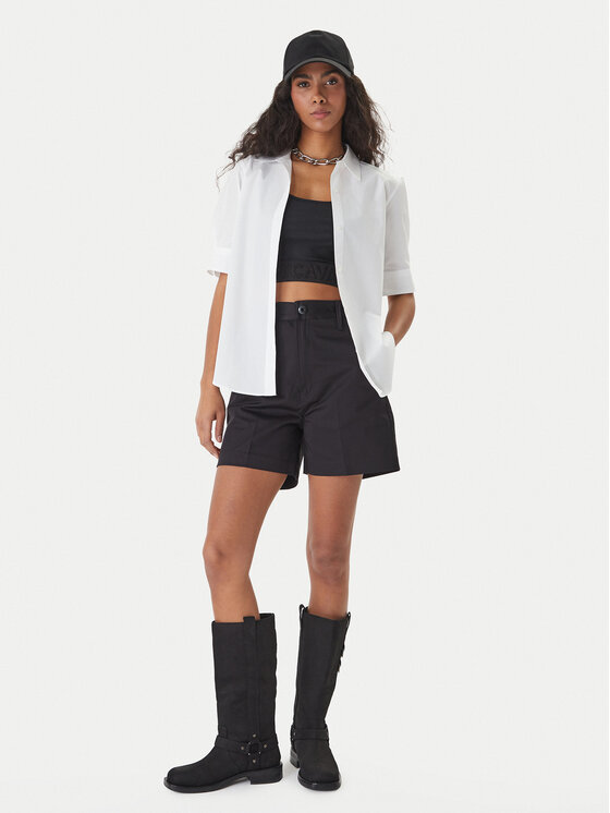 G-STAR G-Star Raw Kratke hlače iz tkanine D29089-5126 Črna Regular Fit
