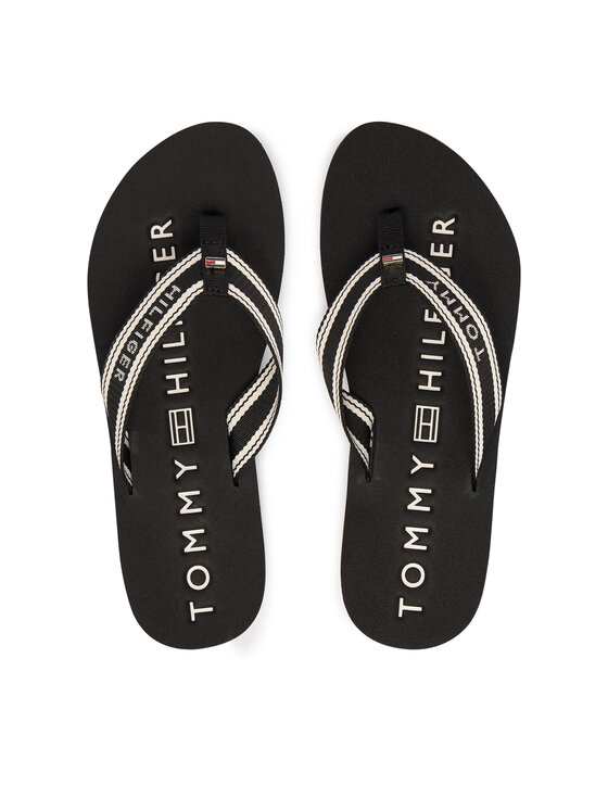 Tommy Hilfiger Žabky Tommy Hilfiger Th Webbing Summer Sandal FW0FW09193 Černá