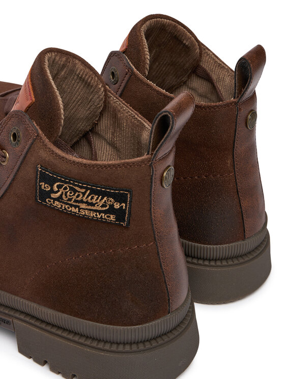 REPLAY Šnurovacia obuv REPLAY GMC1G .000.C0005L Hnedá