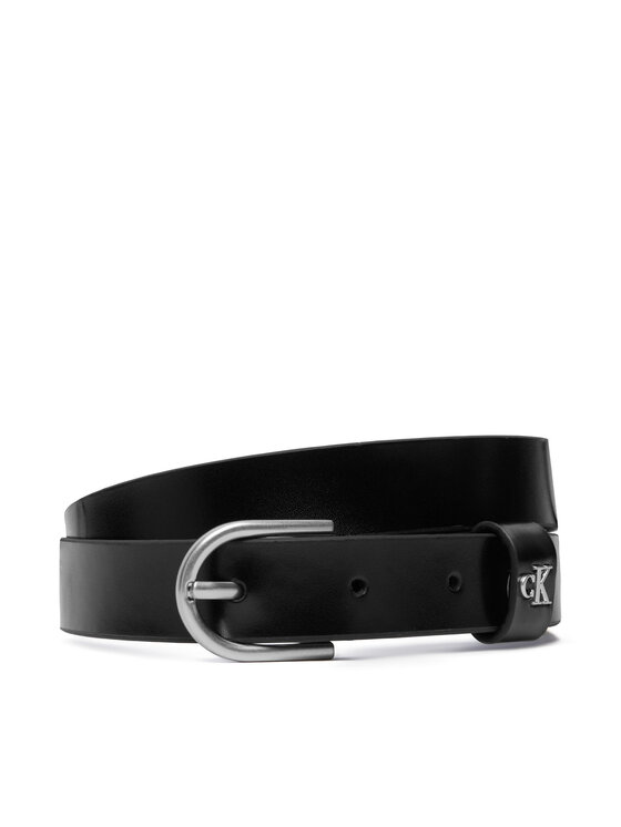 Calvin Klein Ζώνη Calvin Klein Rounded Buckle Ck Loop 25Mm LV04F7107G Μαύρο