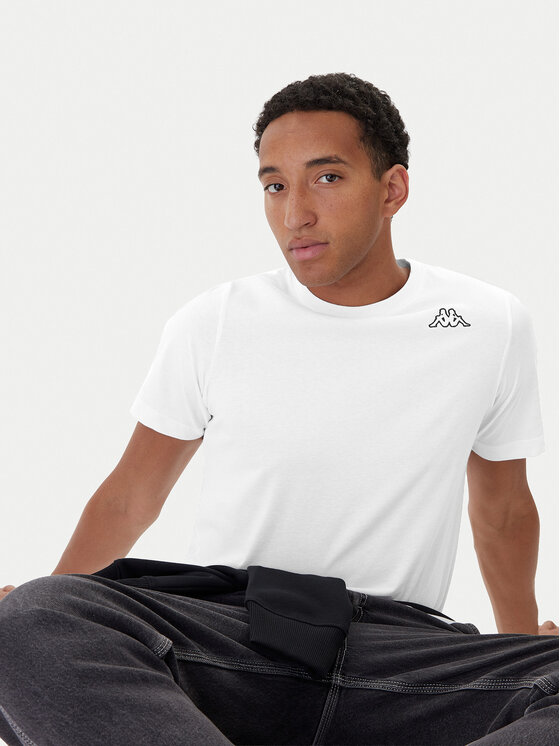 Kappa Kappa Conjunto de camisetas Logo Myrto 322563W Blanco Regular Fit