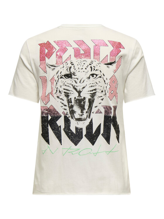 ONLY ONLY Футболка Lucy 15307412 Écru Regular Fit